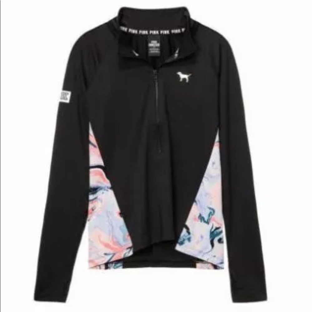 NWOT VS PINK ultimate black zip up